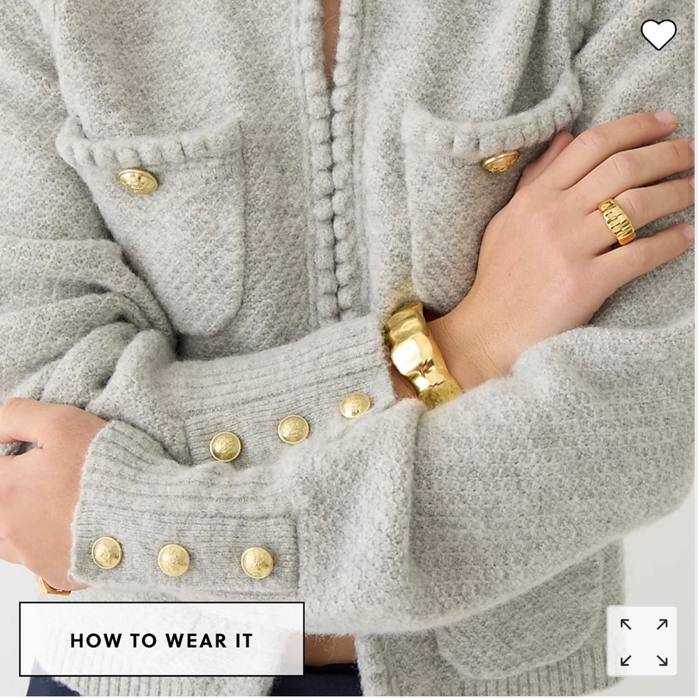 J Crew Odette Sweater Lady Jacket